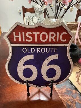 Vintage Reproduction Route 66 Tin Sign